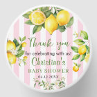Baby shower de Citron rose Merci