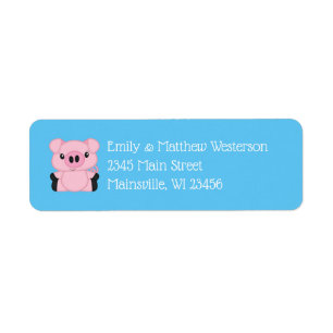 Baby shower de cochon bleu
