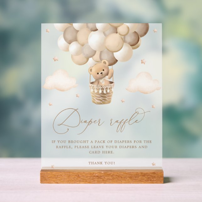 Baby shower de couches Neutral Teddy (Neutre)