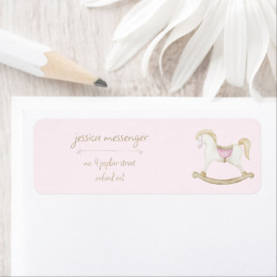 Baby shower de cow-girl rose Vintage rocheuse