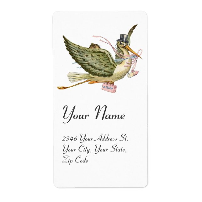 BABY SHOWER DE FILLE STORL, Blanc rose (Devant)