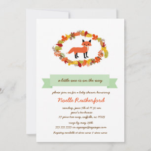 Baby shower de Fox de bois Invitations / forêt vie