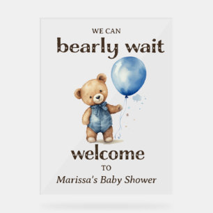 Baby shower de garçon Teddy Bear Bienvenue