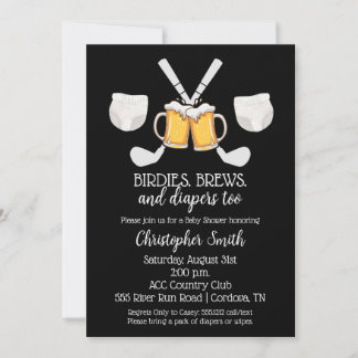 Baby shower de golf Invitation