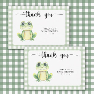 baby shower de grenouille aquarelle merci