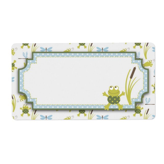 Baby shower de grenouilles et libellules (Devant)