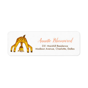 Baby shower de la Jungle Safari Giraffe