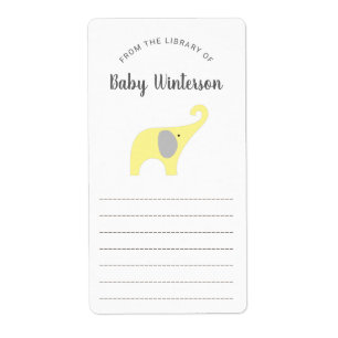 Baby shower de livre Neutre Genre Eléphant