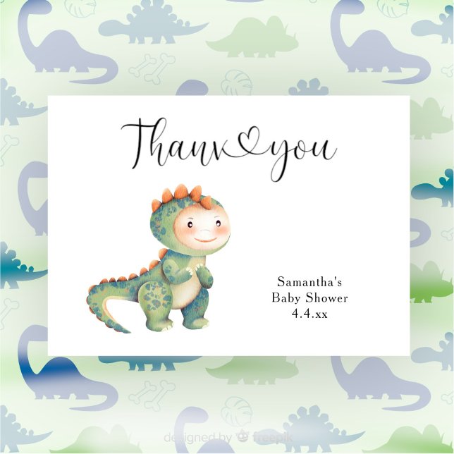 Baby shower de Merci de dinosaure garçon (Créateur téléchargé)