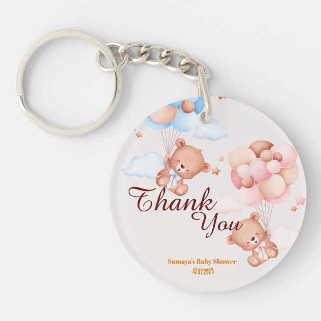 Baby shower de Merci de l'ours en peluche (Devant)