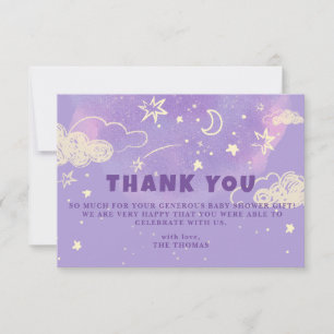 Baby shower de Merci de rêve pourpre