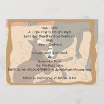 Baby shower de naissance de Cheval bébé Invitation