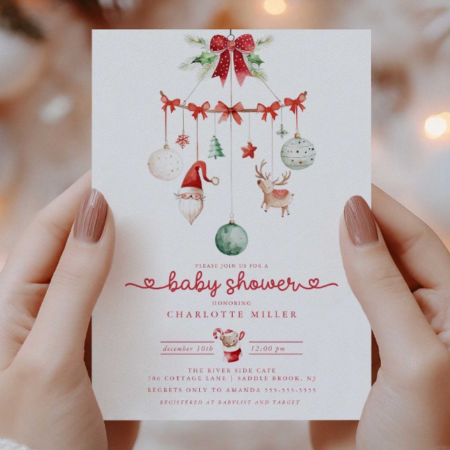 Baby shower de Noël fantastique Invitation (Créateur téléchargé)