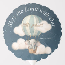 Baby shower de nuit Elephant Air Balloon