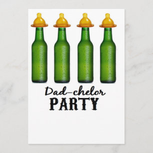 Baby shower de papa - invitations de partie de