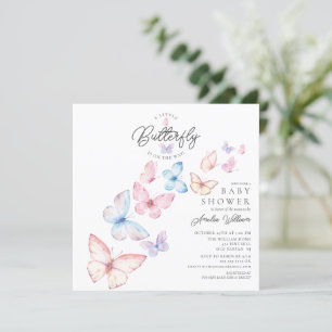 Baby shower de papillons Whimsical Invitation