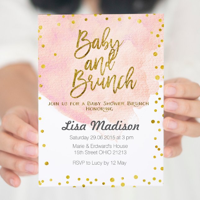 Baby shower de pêche Brunch Invitation (Créateur téléchargé)