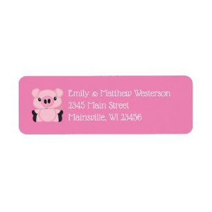 Baby shower de porc rose