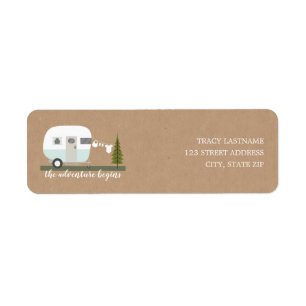 Baby shower de remorqueurs Adventure Retro Camper
