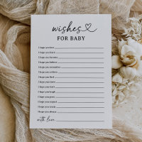Baby shower De Script Moderne Souhaite La Carte Bé