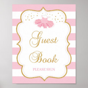 Baby shower de signalisation pour le livre d'or
