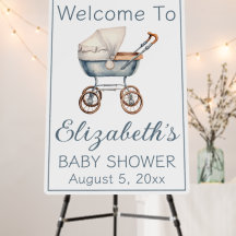 Baby shower de transport pour bébé bébé vintage