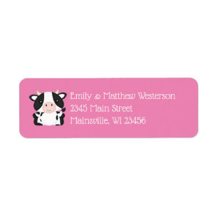 Baby shower de vache rose