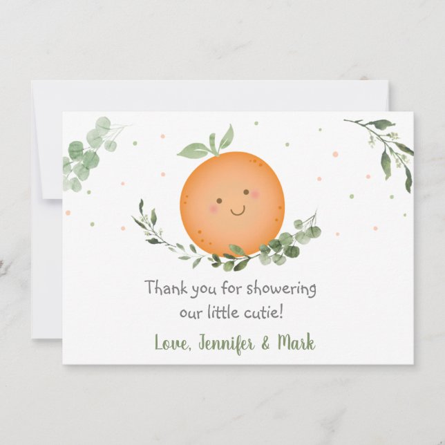 Baby shower de verdure Little Cutie Merci (Devant)