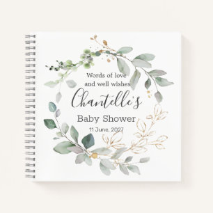 Baby shower de verdure Livre d'or
