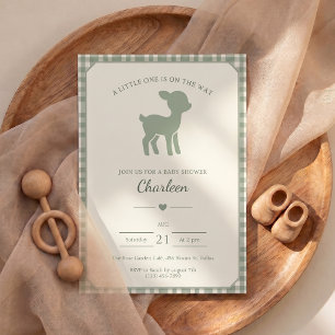 Baby Shower Deer Invitation