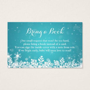 Baby shower Demande de réservation Turquoise Snowf
