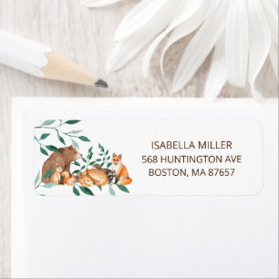 Baby shower des amis des animaux de la forêt