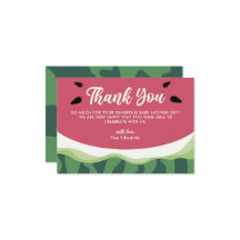 Baby shower d'été de Merci de pastèque douce