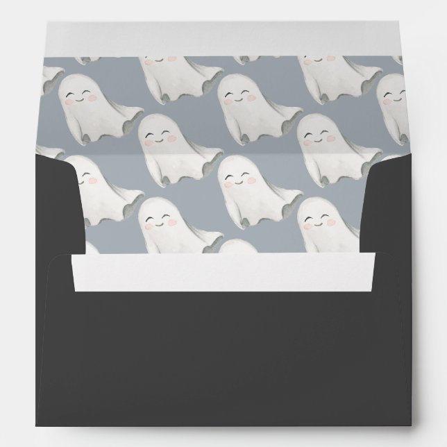 Baby shower d'Halloween de Little Boo | Enveloppe (Dos (Bas))