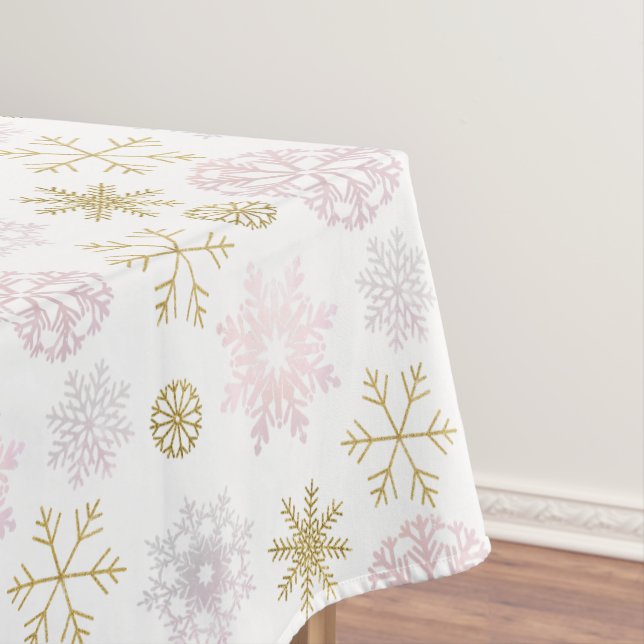 Baby shower d'hiver Flush Snowflake Nappe (In Situ)