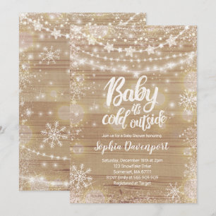 Baby shower d'hiver Invitation genre Neutre