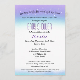 Baby shower d'humeur doux Invitation