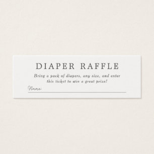 Baby Shower Diaper Raffle   Ombre Rose Glitter