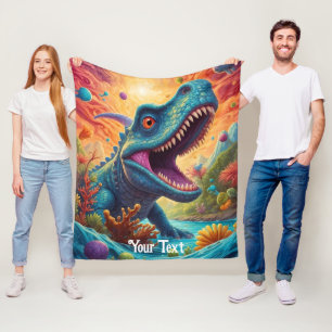 Baby shower Dino-Mite  Fleece Blanket