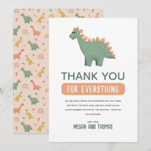 Baby shower Dinosaur mignon filles Merci