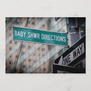Baby Shower Directions Invitation