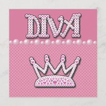 Baby Shower Diva Princess Crown, Shoes & Pearls