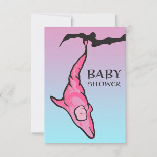 baby shower (dolphin cocoon) invitation