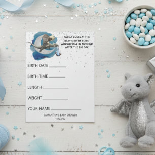 Baby Shower Dragon Little Knight Guesses Game Notepad