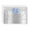 Baby Shower Drips Glitter Blue Feet Gray Boy Girl