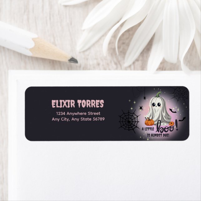 Baby shower du Citrouille d'Halloween Little Boo (En situation)