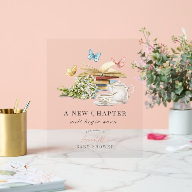 Baby shower du livre de nouveau chapitre Bienvenue (Mariage)