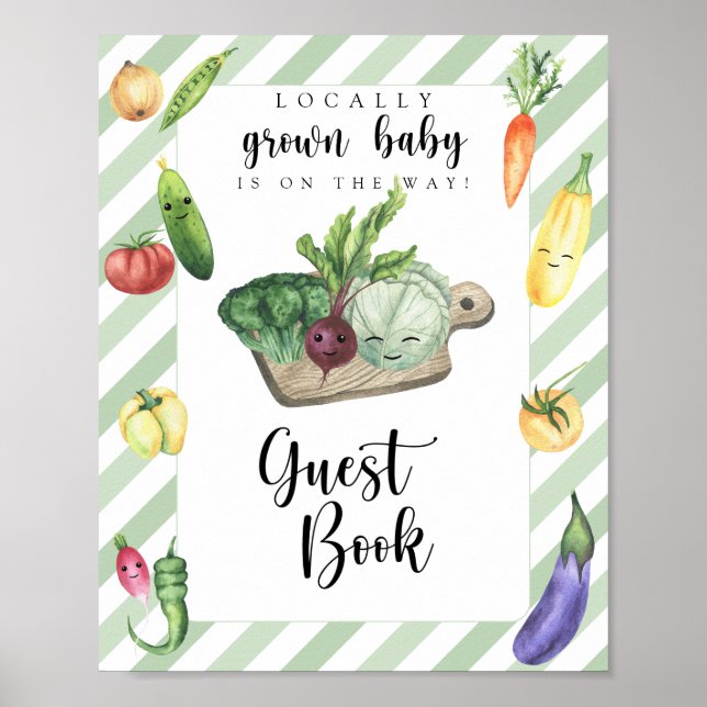 baby shower du marché agricole - livre d'or (Devant)