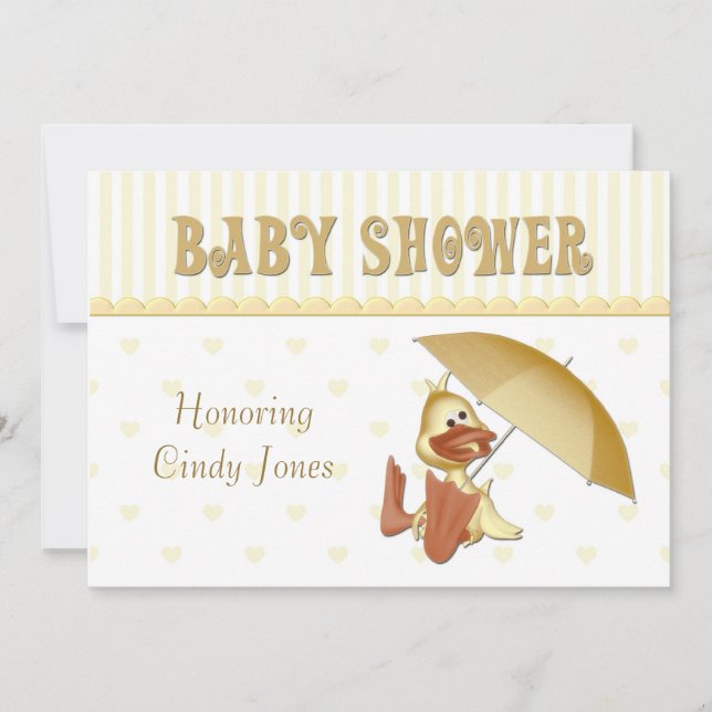 Baby Shower Duck Invitation (Front)