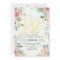 Baby Shower Elegant Watercolor Floral Gold Script